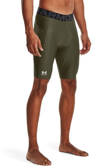 Under Armour Green Heat Gear Armour Long Shorts