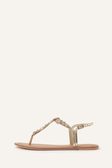 Accessorize gold shop sandals