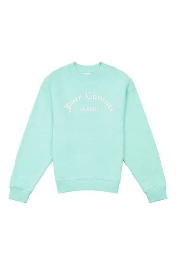 Juicy Couture Girls Blue Crew Neck Sweatshirt