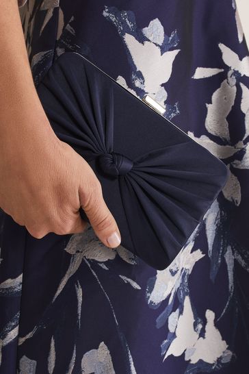 Navy sparkly on sale clutch bag