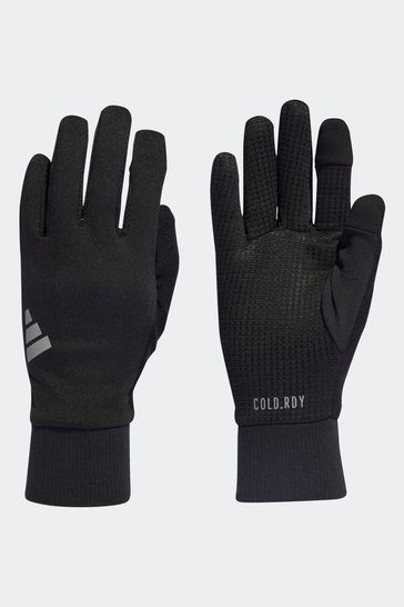 adidas Black Performance Cold.Rdy Reflective Detail Running Gloves