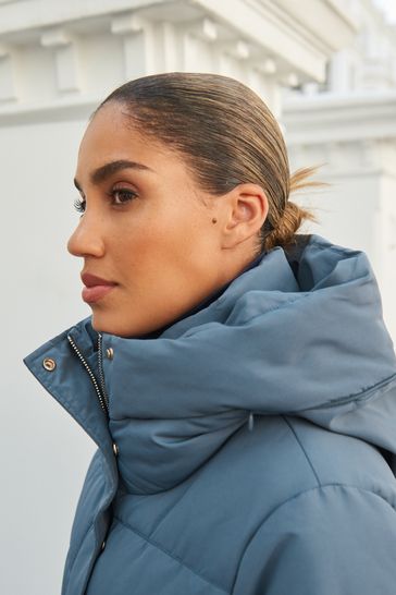 Buy Blue Shower Resistant Padded Coat from Next Ireland