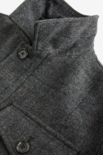 Buy Grey Check Three Pocket Coat from Next Australia