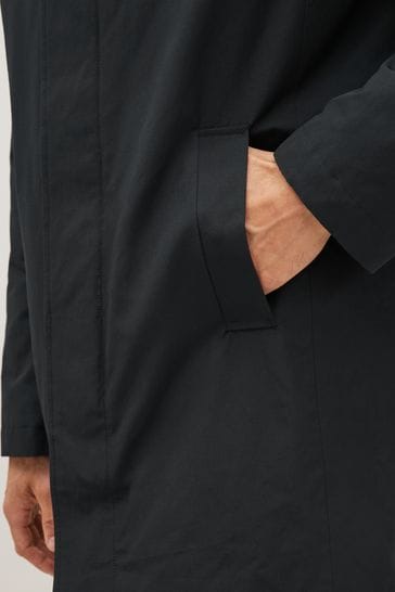 Mens mac jacket black top