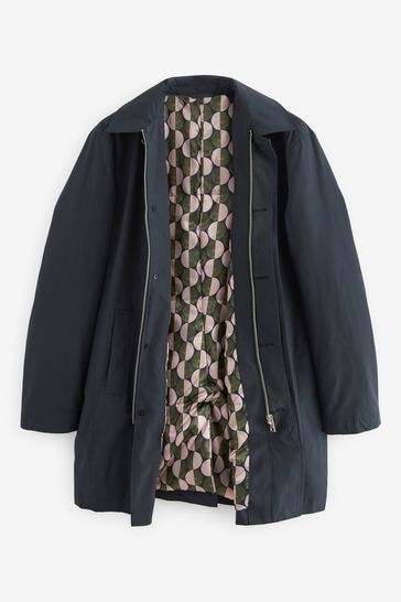 Aquascutum berkeley raincoat navy top