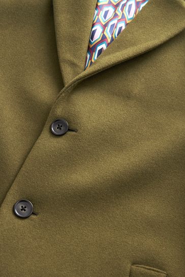 Buy Olive Green Epsom Coat from Next Luxembourg Buy Olive Green Epsom Coat from Next Luxembourg