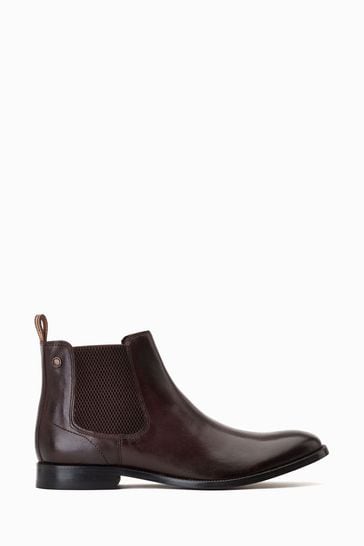 Base London Carson Pull On Brown Chelsea Boots