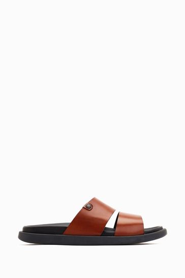 Buy Base London Leto Slip On Brown Sandals from Next Ireland