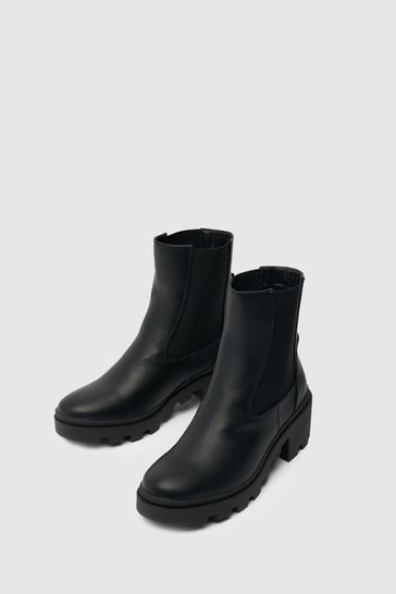 Schuh Black Aspen Chunky Chelsea Boots