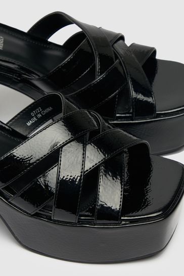 All black platform heels 2025