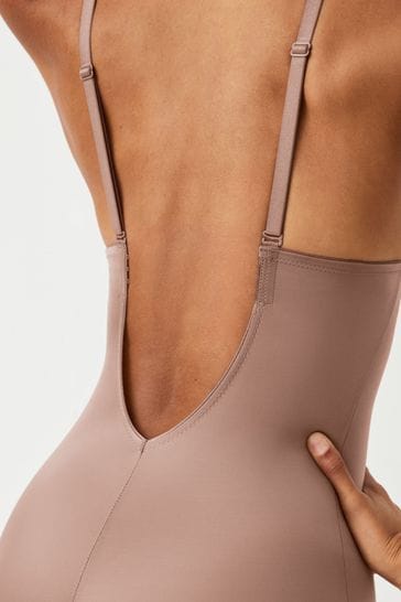Buy SPANX® Medium Control Suit Your Fancy Low Back Plunge Mid Thigh  Bodysuit from Next Sweden