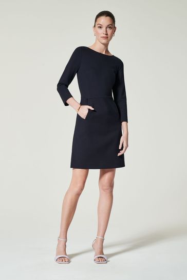 Buy SPANX® Perfect Fit 3/4 Sleeve Smoothing A Line Dress from Next