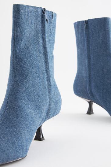 Buy Denim Forever Comfort Pointed Toe Ankle Boots from Next Luxembourg