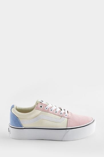 Pink vans womens cheap