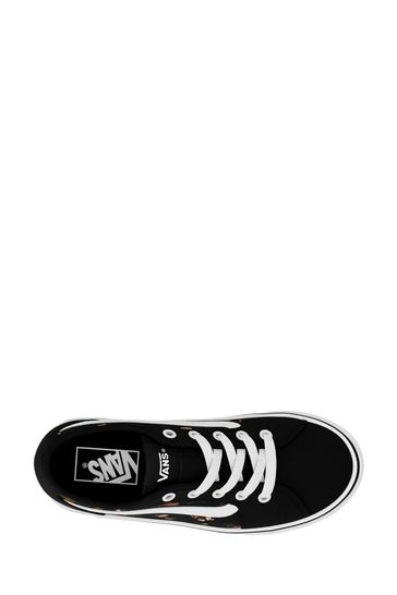 Black white sales vans womens
