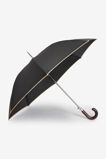 Black/Camel Large Umbrella