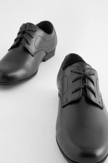 Black lace school shoes top
