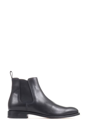 Jones Bootmaker Black Cheltenham Handmade Chelsea Boots