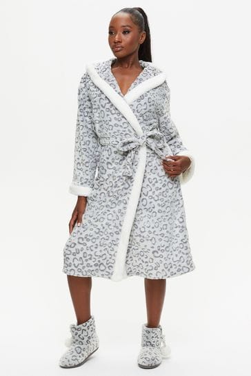 Leopard sales dressing gown