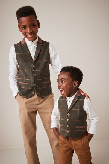 Boys green waistcoat on sale