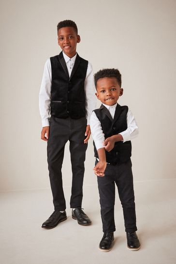 Buy Black Velvet Waistcoat 3 16yrs from Next Netherlands
