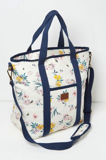 Buy FatFace White Floral Bee Picnic Bag from Next Ireland