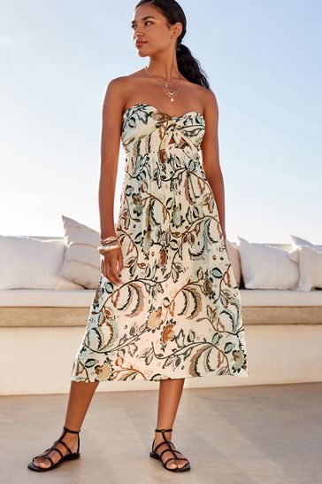 Bandeau midi summer dress online