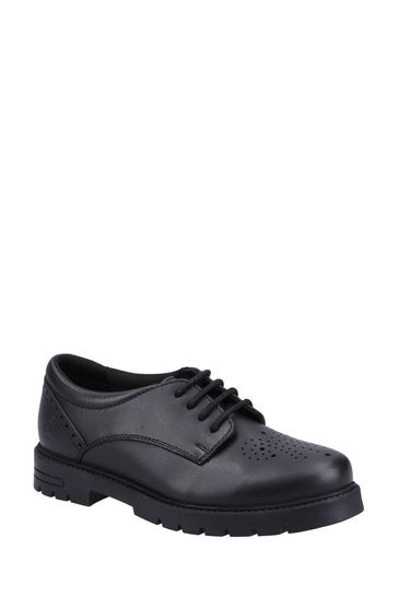 Hush puppies black shoes cheap