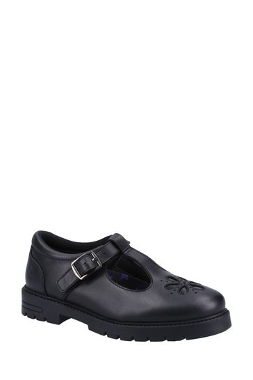 Hush puppies ladies black sale shoes
