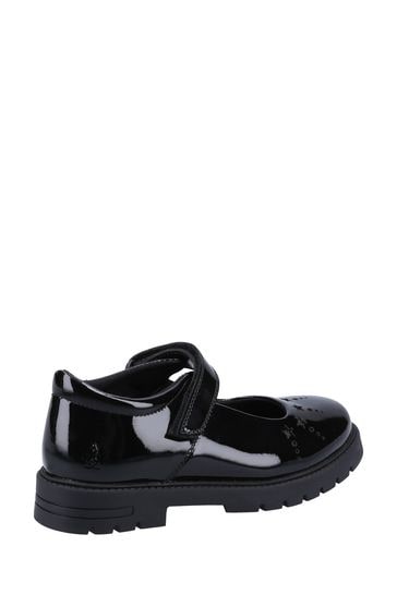 Hush Puppies Sabrina Patent Senior Black Shoes