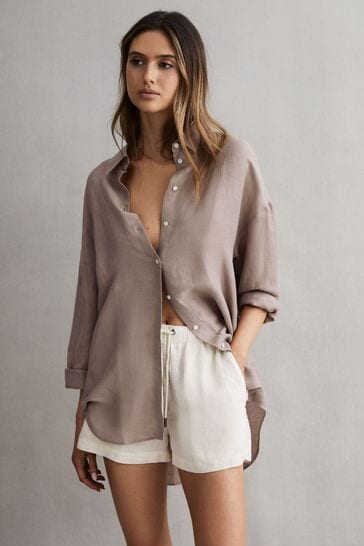 High waisted drawstring shorts sale