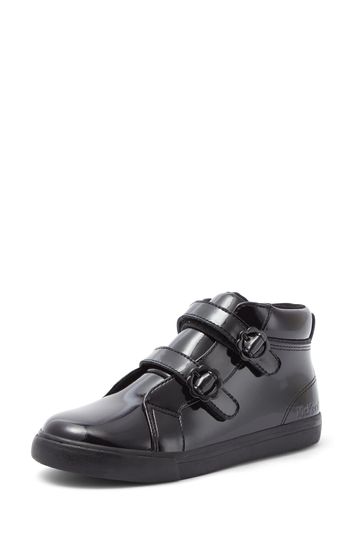 Infant black leather trainers hotsell
