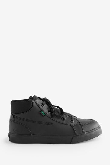 Kickers Youth Tovni Hi Double Tongue Leather Black Trainers