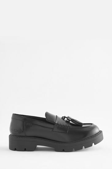 Kickers Youth Kori Tassle Leather Black	 Shoes