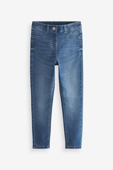 Buy Mid Blue Long Length Stretch Jeggings (3-16yrs) from Next Netherlands