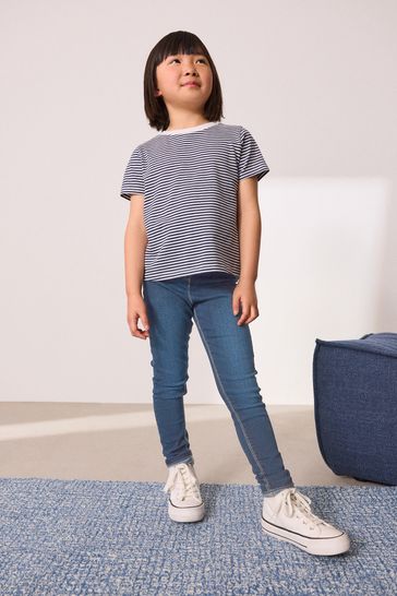Buy Mid Blue Long Length Stretch Jeggings 3 16yrs from Next Netherlands