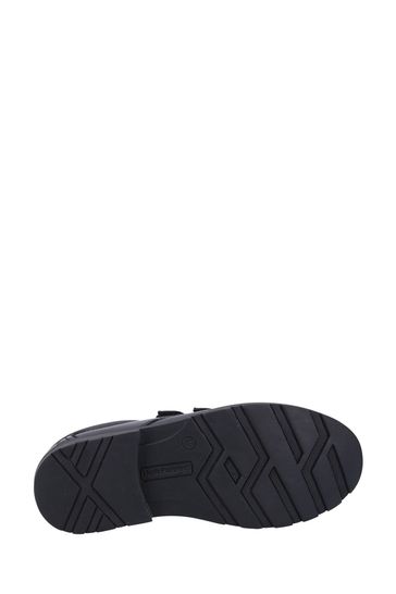 Hush puppies black mens shoes on sale