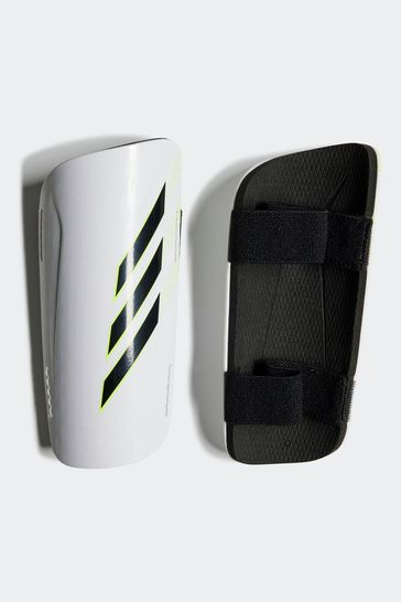 adidas White/Black Sport Performance Messi Match Junior Kids Shin Guards