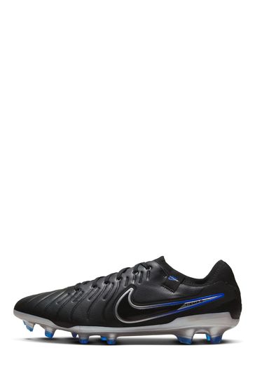 Buy Nike Black Tiempo Legend 10 Pro Firm Ground Football Boots
