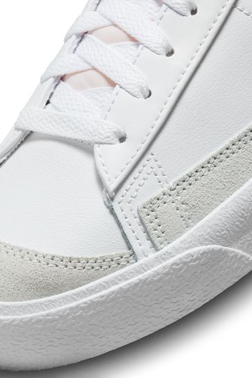 Mens white nike blazers hot sale