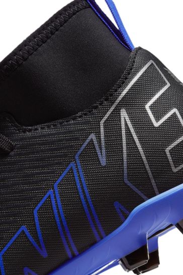 Buy Nike Black Jr. Mercurial Superfly 9 Club Firm Ground Football
