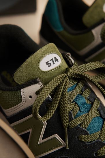 New balance cheap 574 noir vert