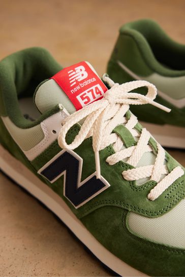 New Balance Green 574 Trainers
