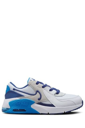 Nike White/Blue Air Max Excee Junior Trainers