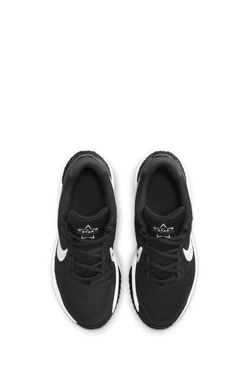 Nike Black White Youth Star Runner 4 Trainers