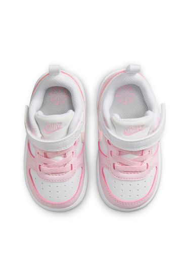 Pink nike store infant trainers
