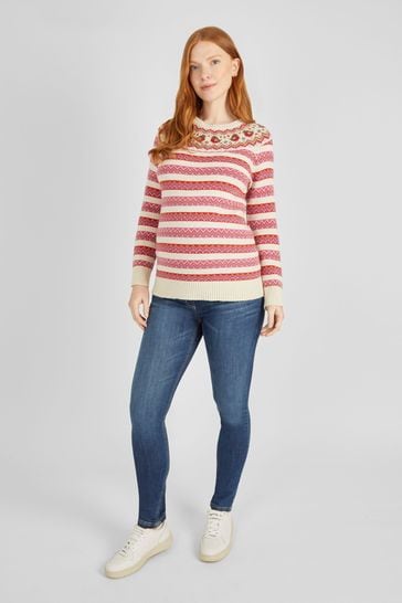 Buy JoJo Maman B b Cream Robin Fair Isle Maternity Jumper from