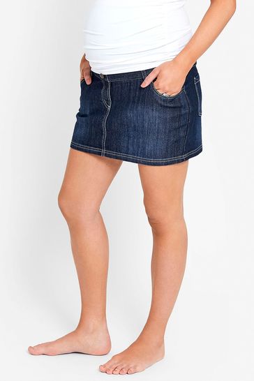 Maternity denim skirt uk discount