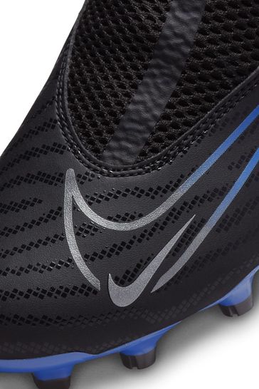Buy Nike Black Jr. Phantom Academy Firm Ground Football Boots from