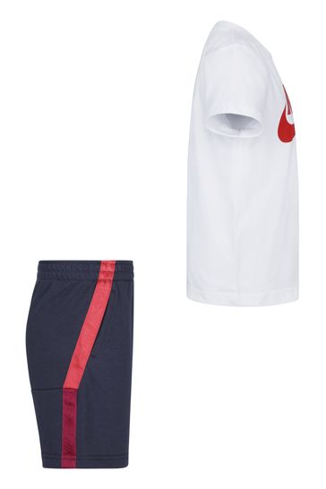 Buy Nike Black White Red Little Kids T Shirt and Shorts Set from